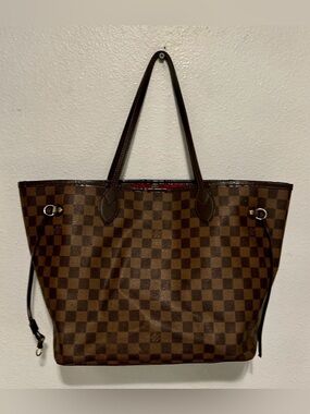 LOUIS VUITTON Neverfull MM Damier Ebene Tote Bag